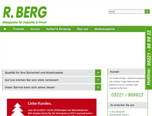 Tablet Screenshot of berg-mietgeraete.de